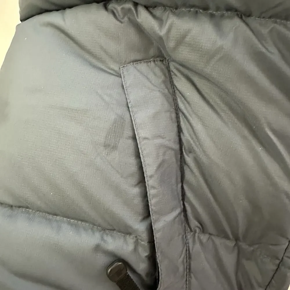 The North Face Mens Vintage Puffer Vest Size M Gray 700 Down Full Zip Up